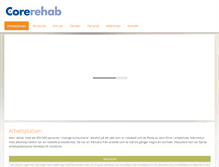 Tablet Screenshot of core-rehab.se